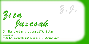 zita juscsak business card